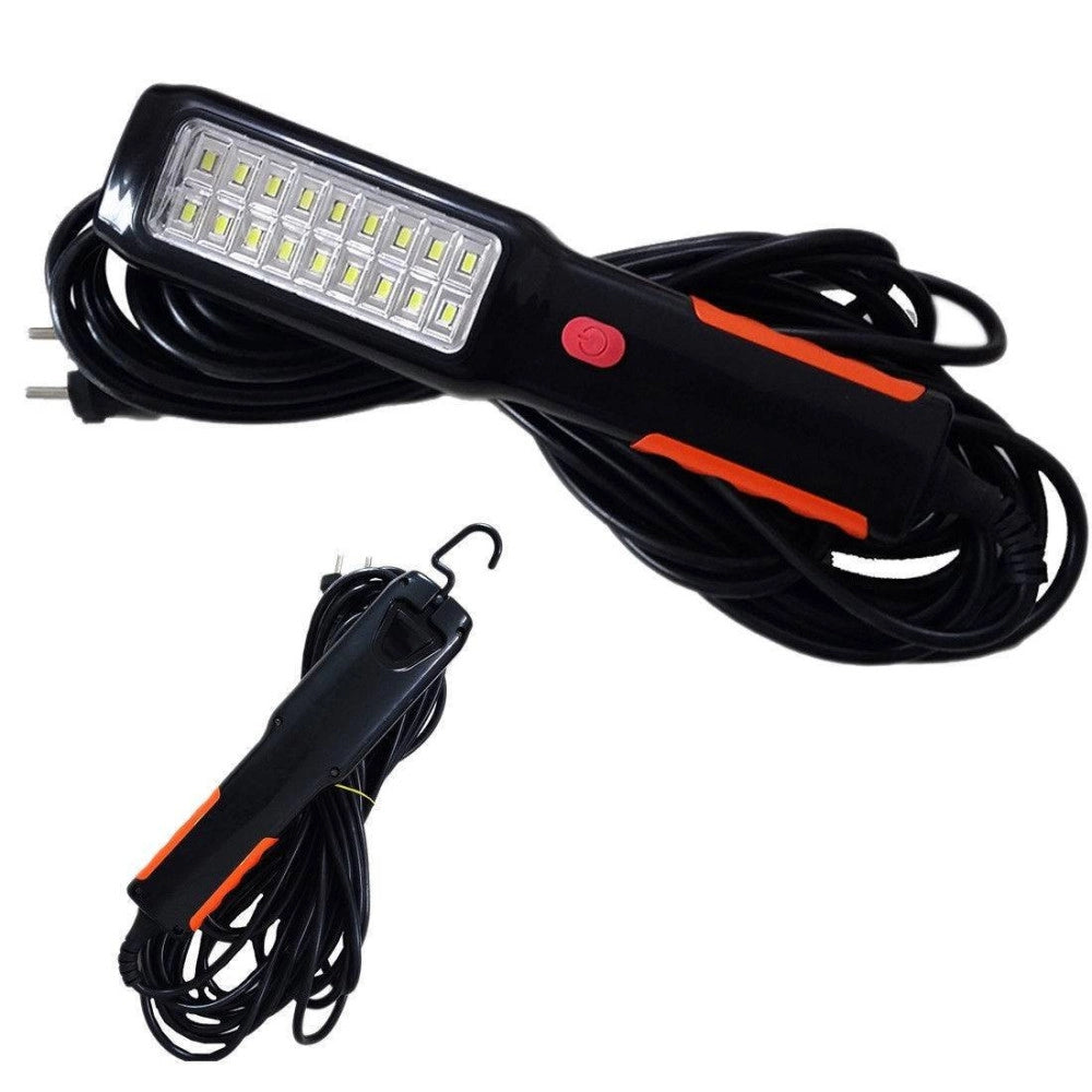 Trade Shop - Lampada Torcia 18 Led Smd Lavoro Gancio 10mt 12 Volt Officina Auto Meccanica -