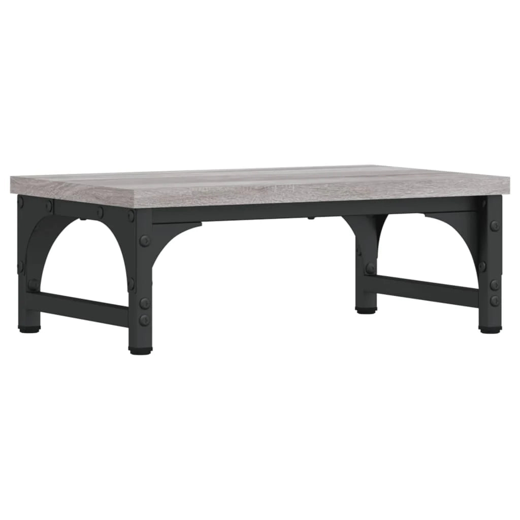 Supporto per monitor da scrivania Sonoma 37 x 23 x 14 cm legno ingegnerizzato grigio 02_0044986
