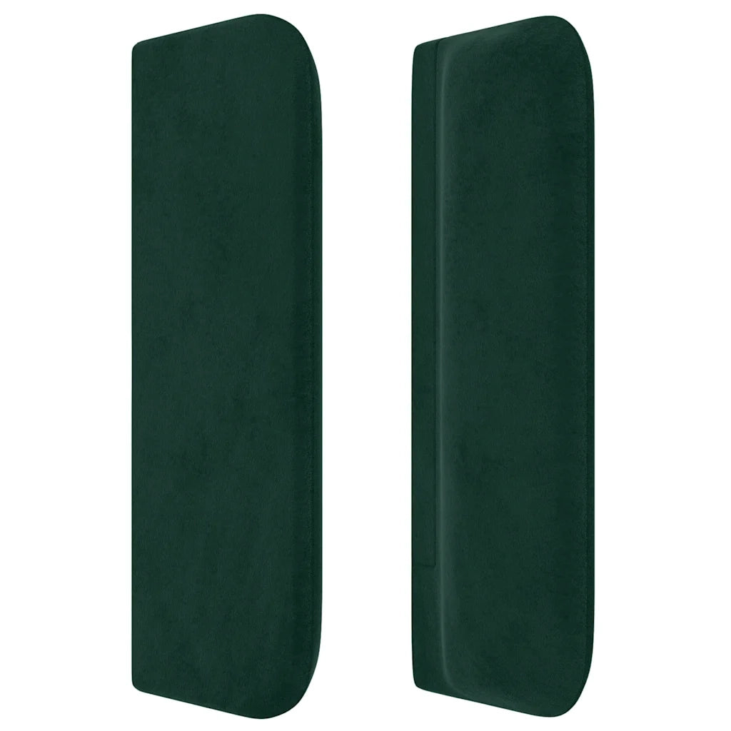 Testiera ad Orecchio Verde Scuro 83x16x78/88 cm in Velluto