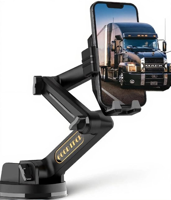 Sostegno per Telefono Resistente allo Shock - Sostegno per Camion - Lunghezza dell'Arme 40 cm - Super Attenzione - Rotazione a 360 Gradi - Sicurezza e Stabilità - Sostegno per Auto