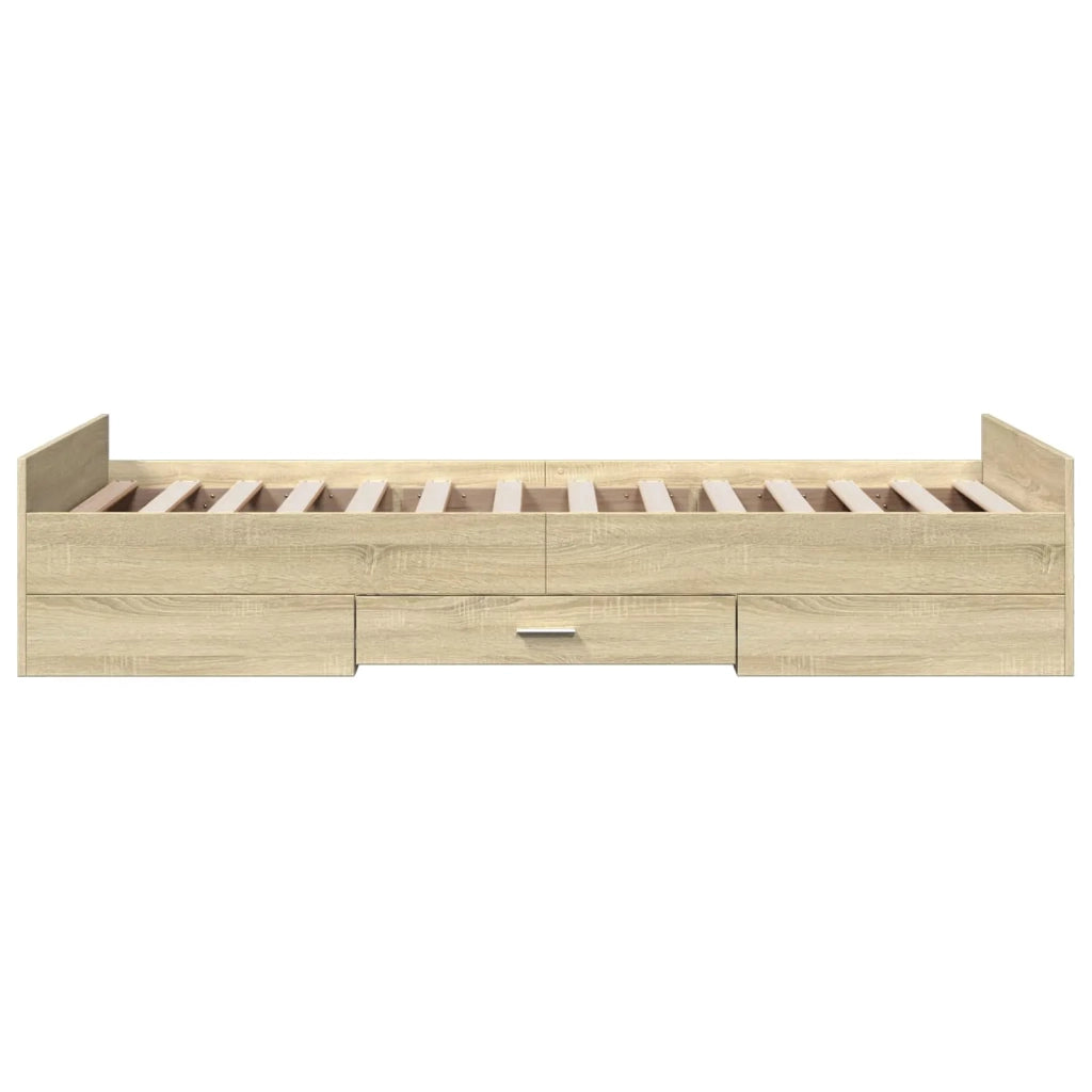 Telaio del letto con storage Rovere Sonoma 80 x 200 cm 3429502