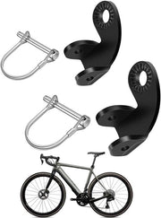 Set di attacco bicicletta - Attacco bicicletta nero con vite di sicurezza - Adattatore di attacco di rimorchio - Rimorchio per bicicletta