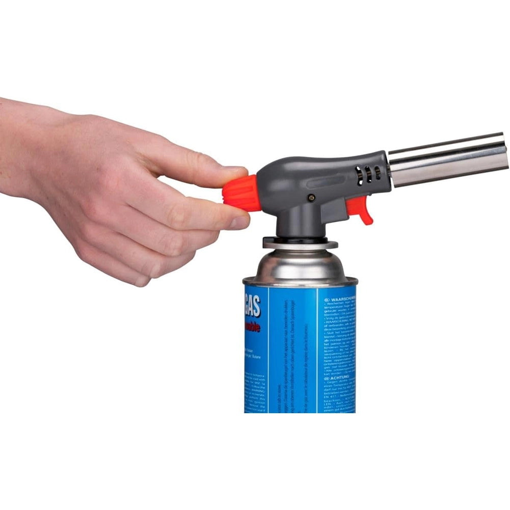 Bruciatore a Gas Butano con Valigetta 20,5x7,5x17,5cm Fiamma Regolabile All Ride