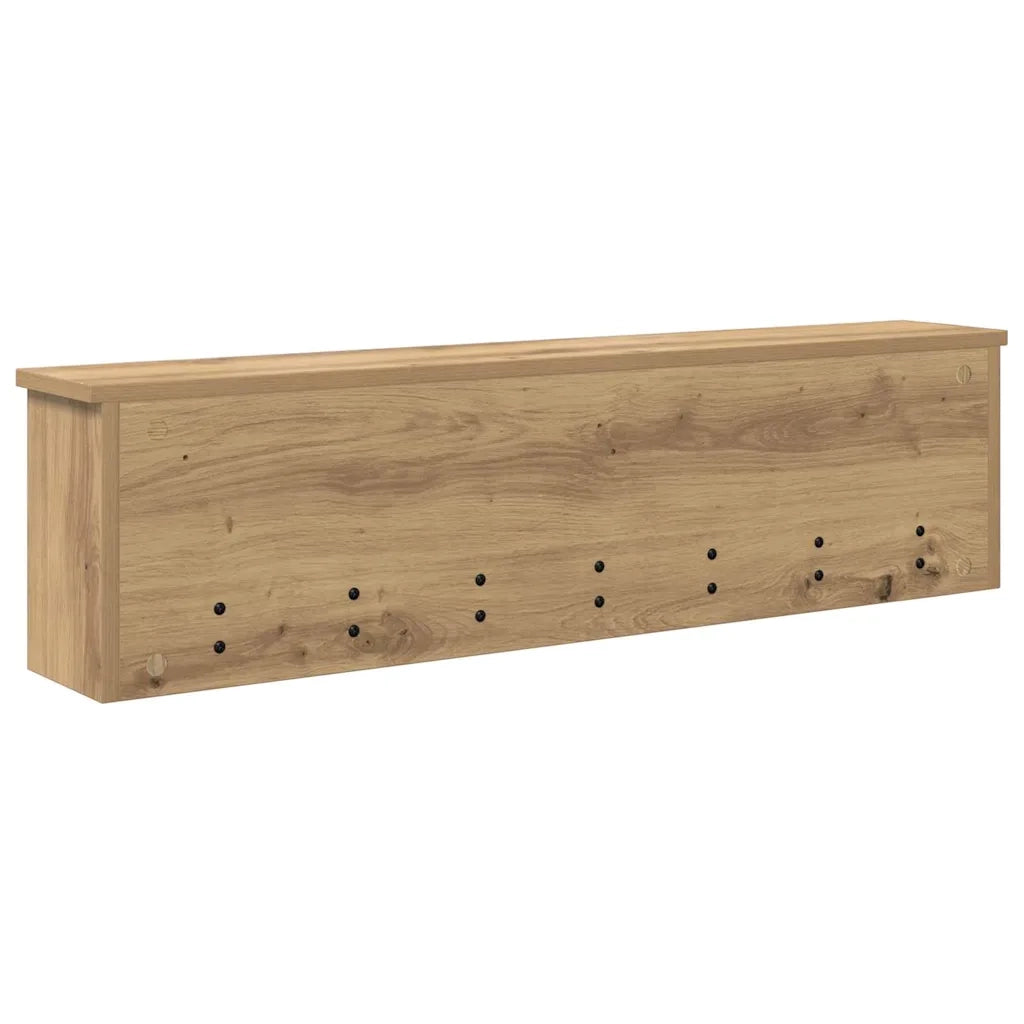 Appendiabiti a muro Rovere artigianale 100 x 16 x 26 cm 874330