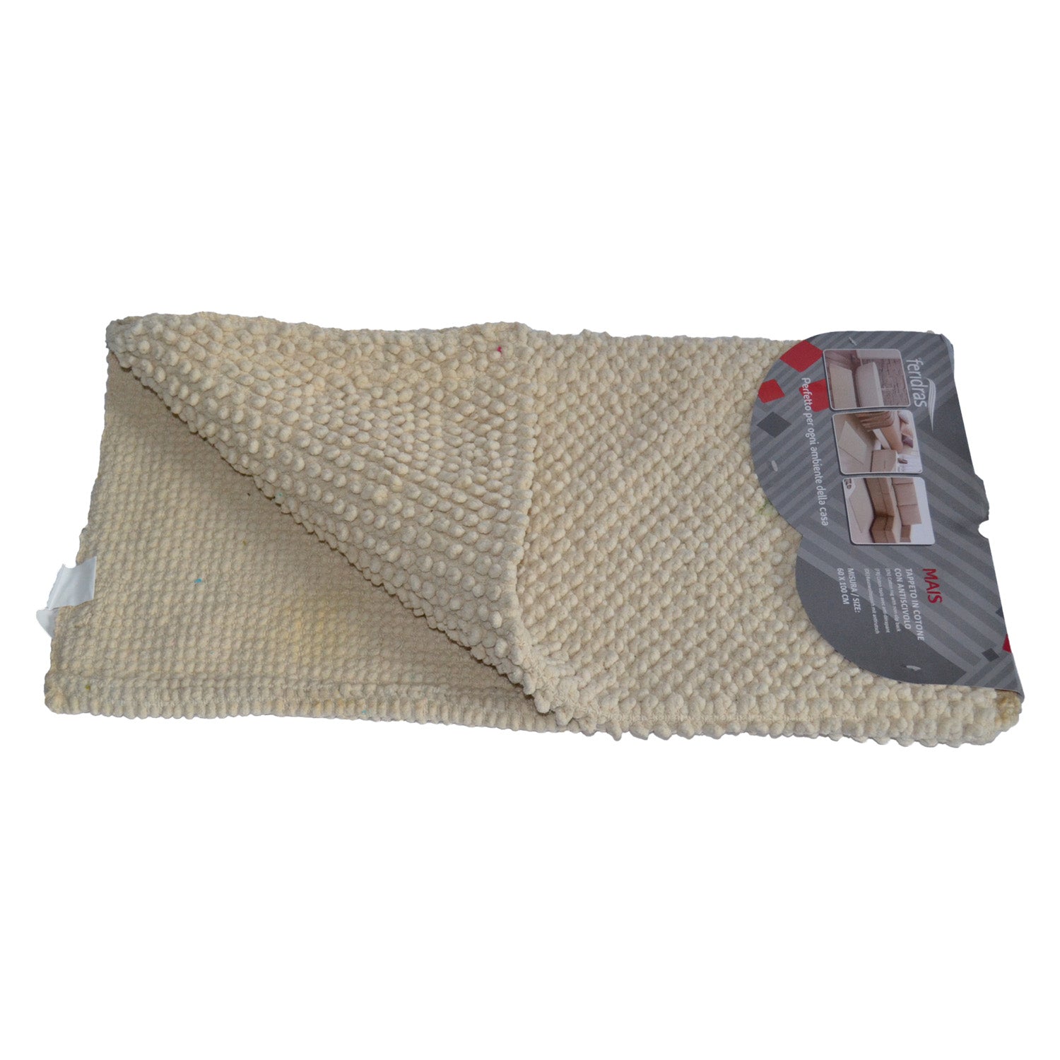 TAPPETO BAG. MAIS TORTORA CM 60X100