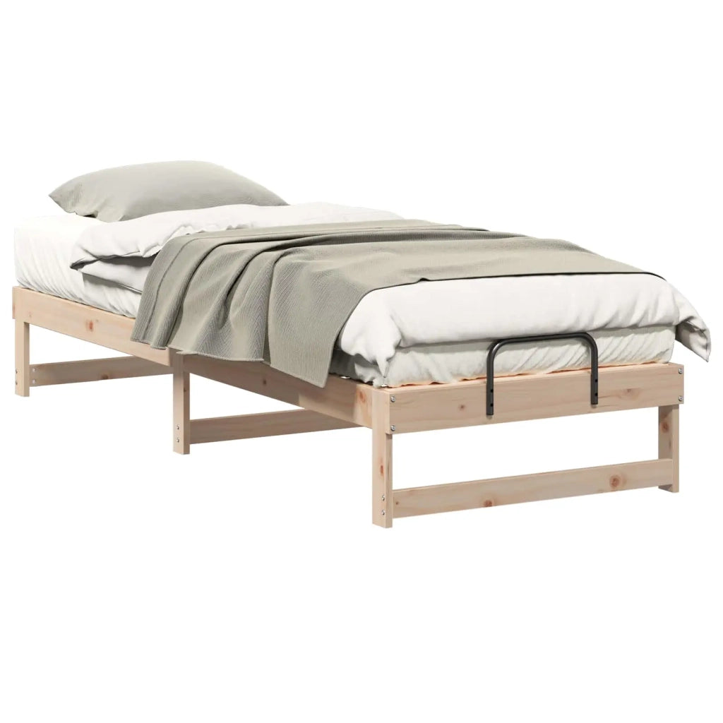 Struttura del letto-Giroletto Marrone 80 x 210 cm Pino massello 534330