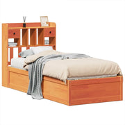 Letto singolo | Letto per adulti | Letto senza Materasso Marrone Cera 75x190 cm in Legno di Pino