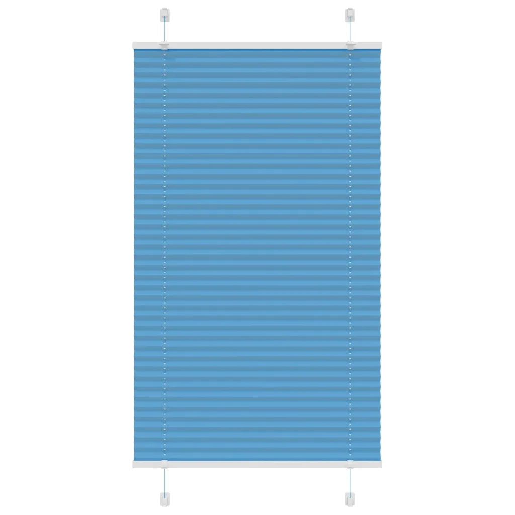 Tenda Plissettata Blu 80x100 cm Larghezza Tessuto 79,4 cm