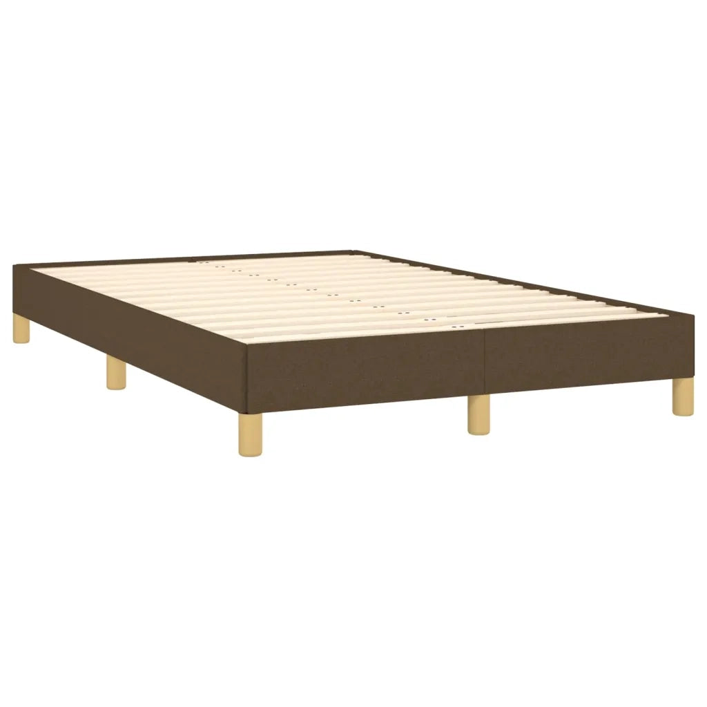 Letto a Molle Materasso e LED MarroneScuro 120x190cm in Tessuto 3270105