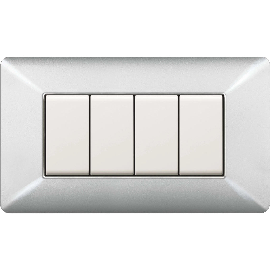 PLACCA EASY MATIX ALLUMINIO CHIARO 4P- 1,0 pz