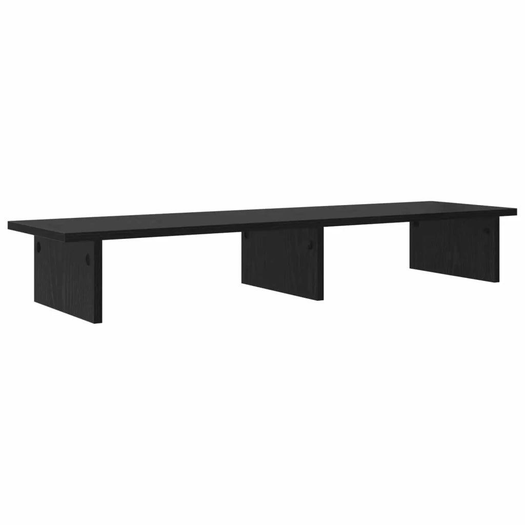 Supporto per Monitor Rovere Nero 100 x 27 x 15 cm