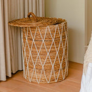 Wastebasket con coperchio KISA realizzato con fibre di banana