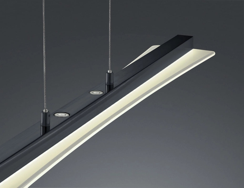 Lampada sospensione LED Smash nera dimmerabile 100 cm