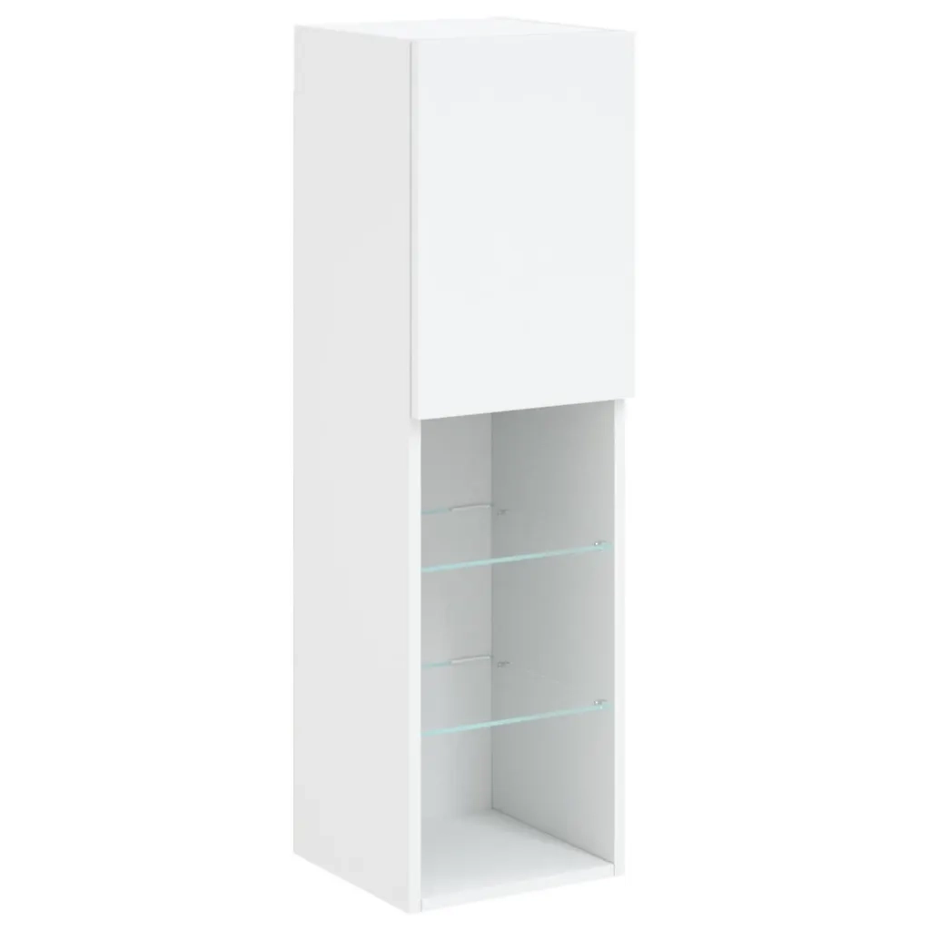 Set Mobili TV a Muro 7 pz con Luci LED Bianco 3216757