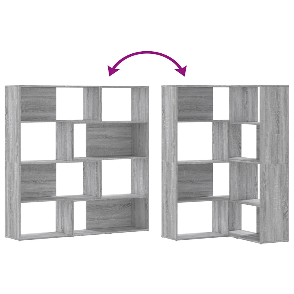 Libreria a 4 Ripiani Grigio Sonoma 85x85x140 cm in Truciolare 3307815