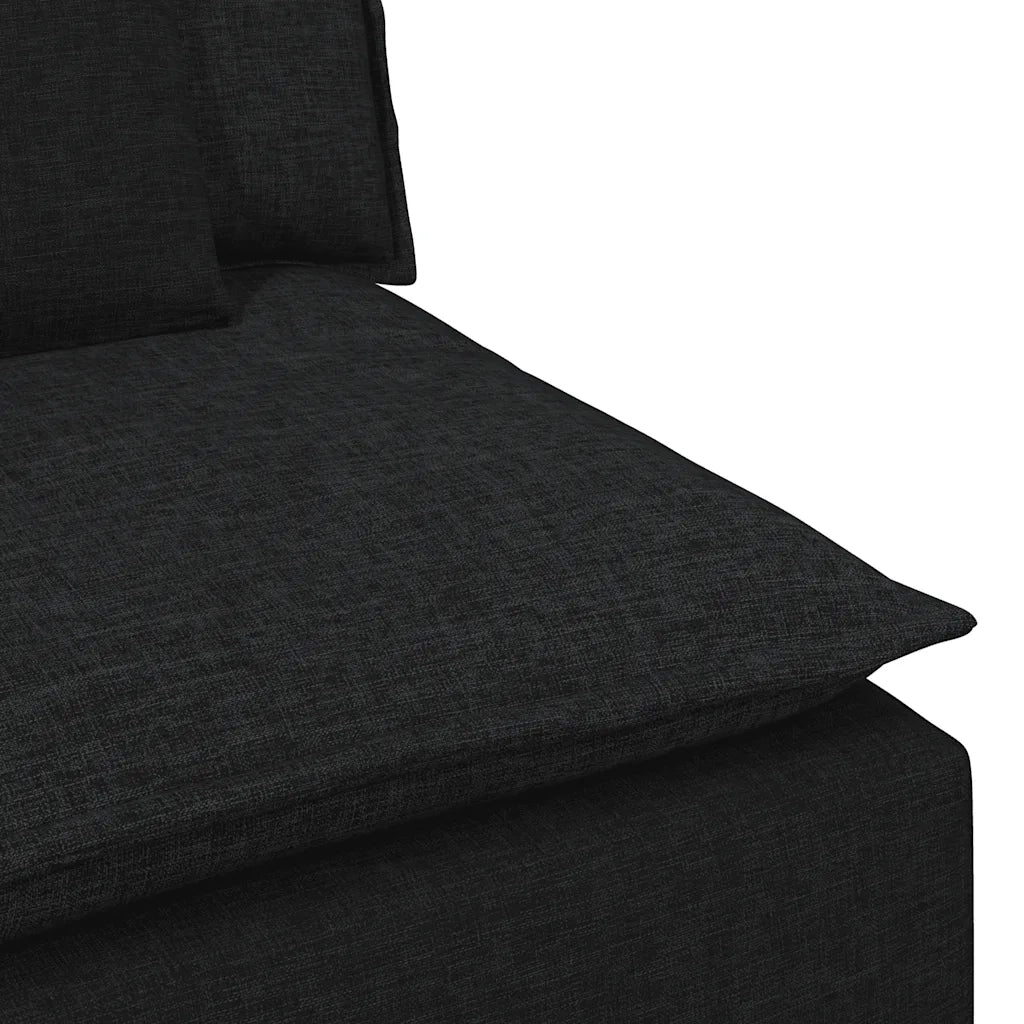 Divano Modulare con Cuscini Nero CFW8417553