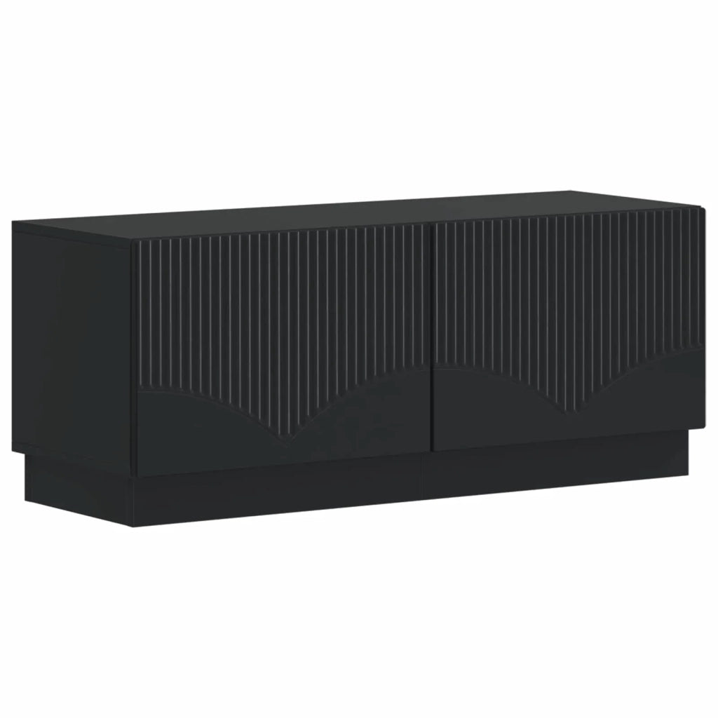 Mobile TV LED a 5 pezzi Nero Legno ingegnerizzato 3416837