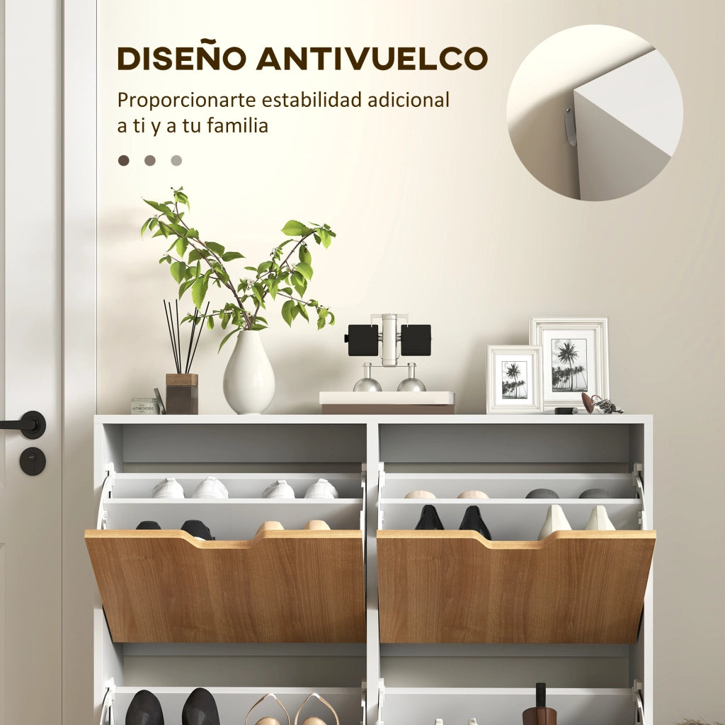 Cassettiera con 4 cassetti e ripiani regolabili ¨C zephmum ¨C 95x26x95 cm bianco naturale