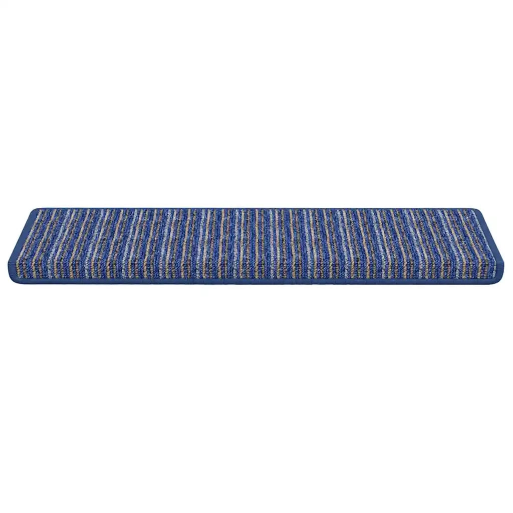 Tappetini per scale autoadesivi 15 pz | Gradini per Scale Blu 65 x 21 x 4 cm