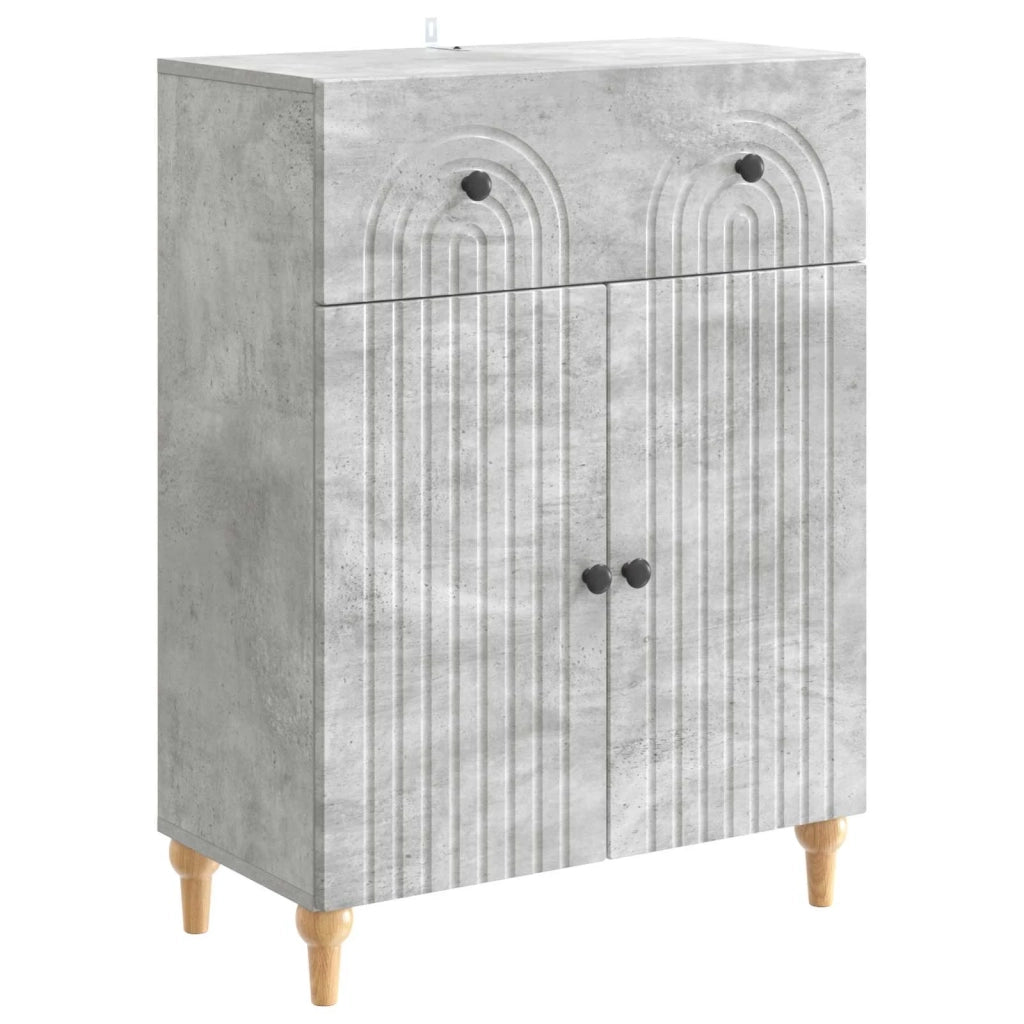Credenza Grigio Cemento 66 x 34,5 x 90 cm Legno ingegnerizzato