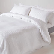 Dekbedovertrek in 100% cotone egiziano, bianco, design elegante, 260x220 cm