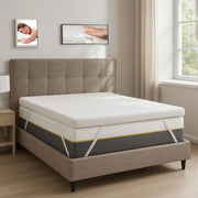 Topper memory singolo 85x200  per Materasso in Memory Foam 5,5 cm - Correttore per materassi rigidi, Certificato - Made in Italy, NEW LIFE