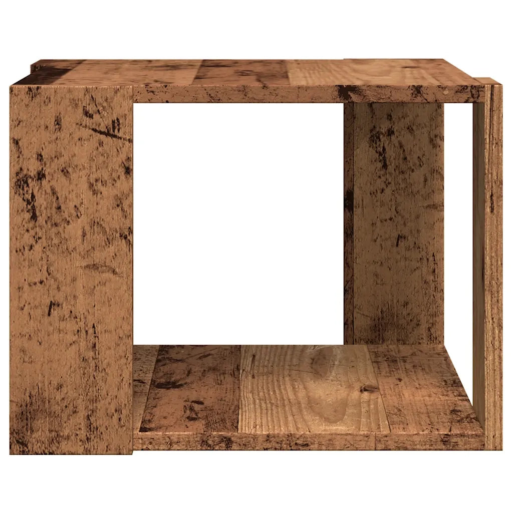 vidaXL Tavolino da Salotto Legno Vecchio 40x40x30 cm Legno Multistrato