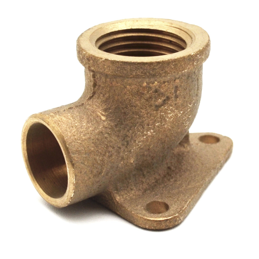 GOMITO BRONZO F. CON 3 FLANGE  A SALDARE- 1/2 x 22- FRABO- pezzi 1