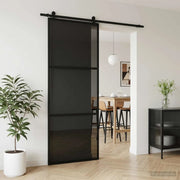Porta scorrevole 76 x 205 cm Vetro Temperato e Alluminio 42054108