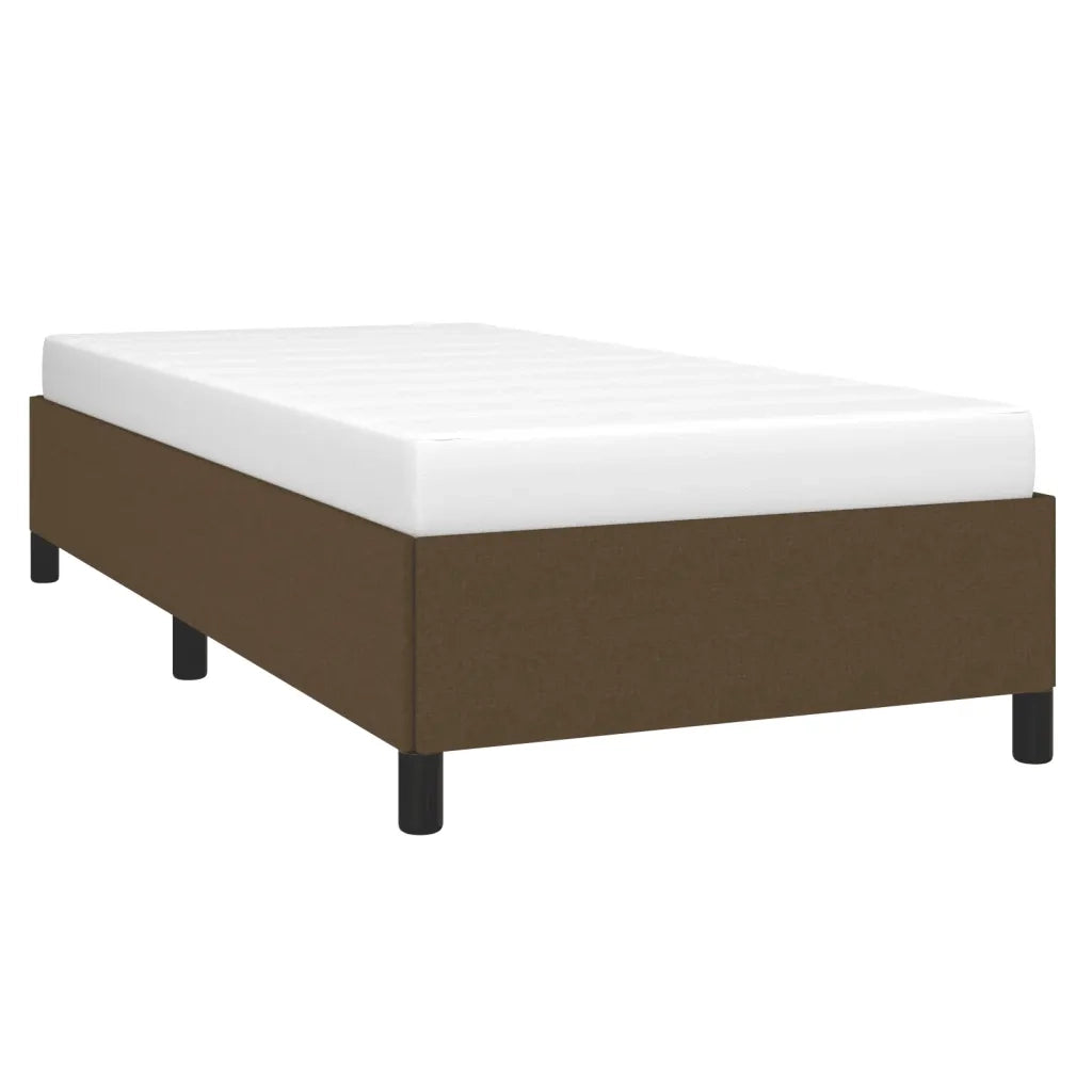 Giroletto senza Materasso Marrone Scuro 80x200 cm Tessuto 347021