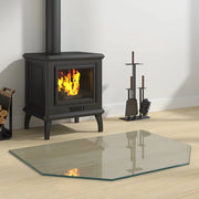 Piastra in vetro per camino Trasparente 80 x 60 cm Vetro 353869