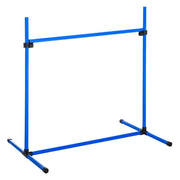 SET DI 4 OSTACOLI PER ADDESTRAMENTO CANI ALTEZZA REGOLABILE 99X65X94CM