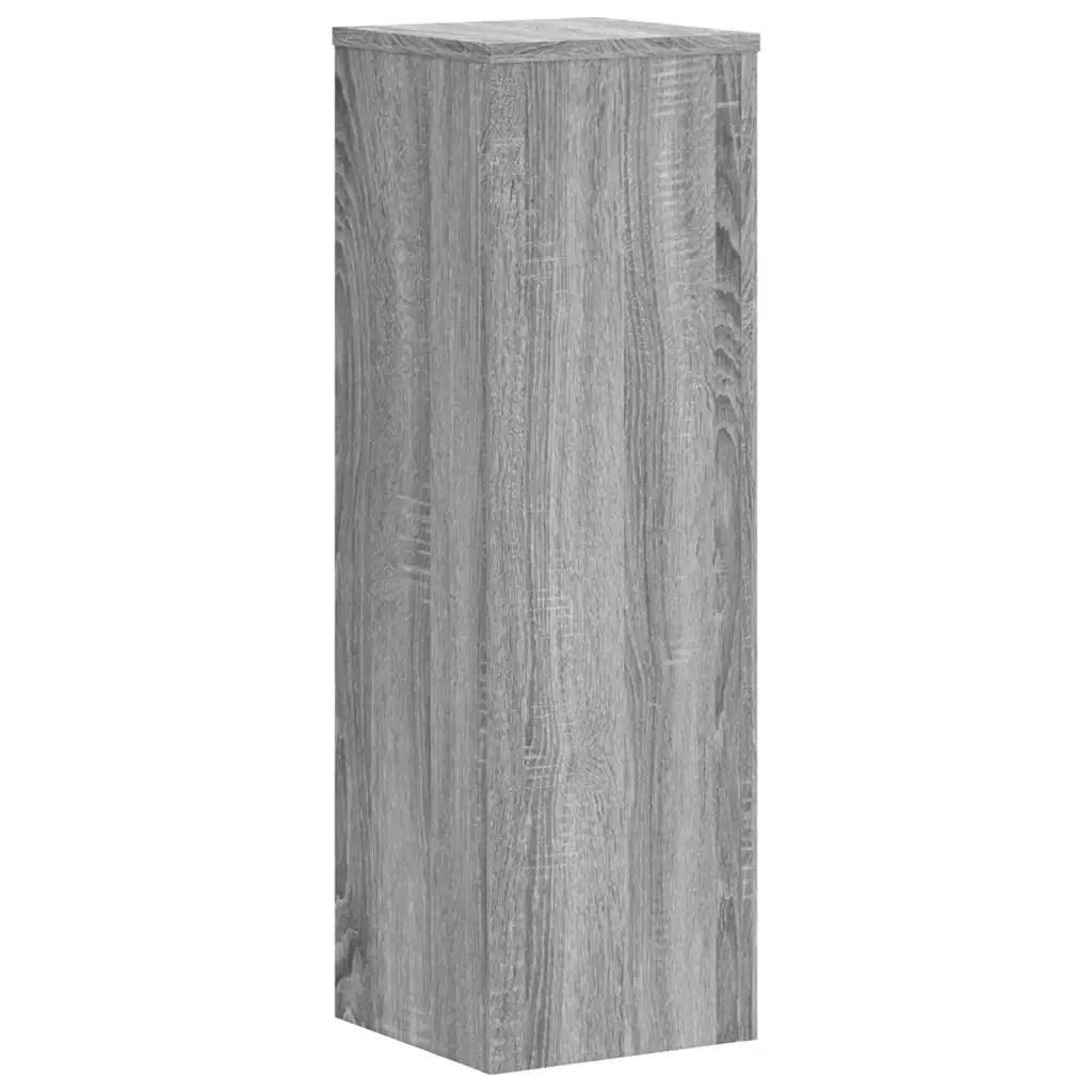 Supporti per Piante 2 pz Grigio 25x25x80 cm in Multistrato