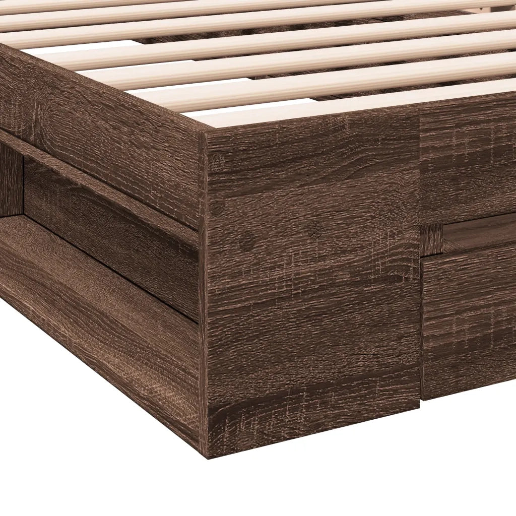 Giroletto Cassetto Rovere Marrone 75x190 cm Legno Multistrato 3280810