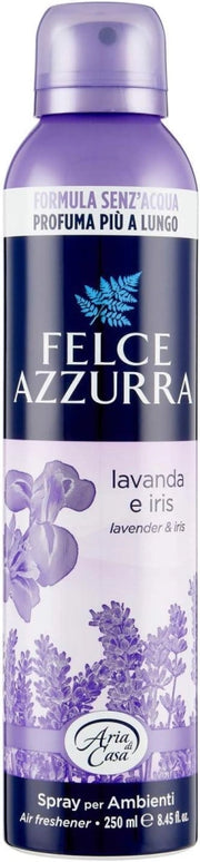SET 6 FELCE AZZURRA ARIA DI CASA SPRAY PROFUMATORE D'AMBIENTE LAVANDA E IRIS 250 ML