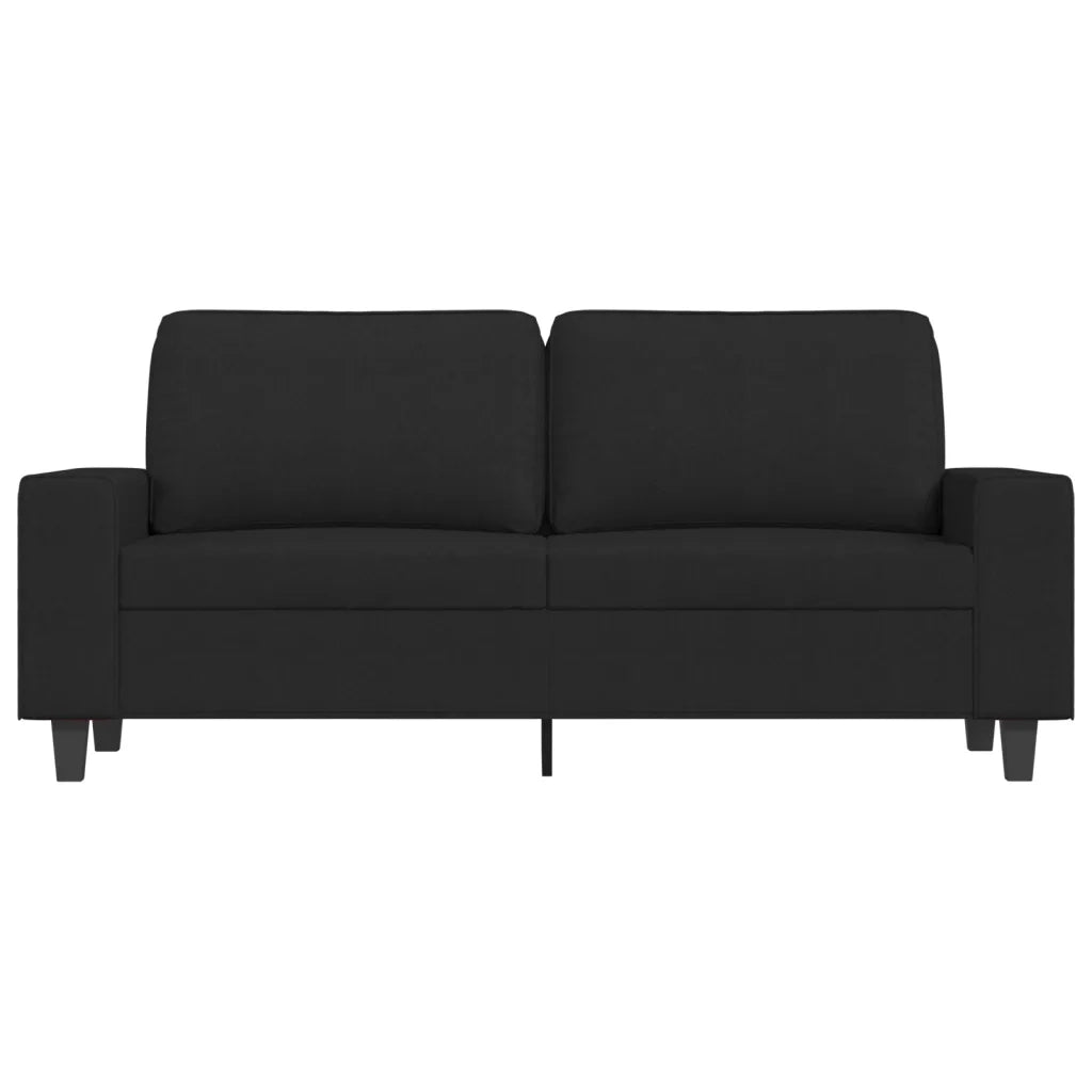 Divano a 2 Posti Nero 120 cm in Tessuto 359395