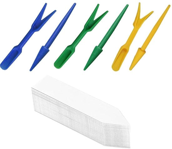 Kit di piantagione 3-in-1 con cartucce di iniezione, paletta e forchetta per semi. Piantare, innaffiare, piantare, trasferire in vaso, sostituire il terreno (15 cm).