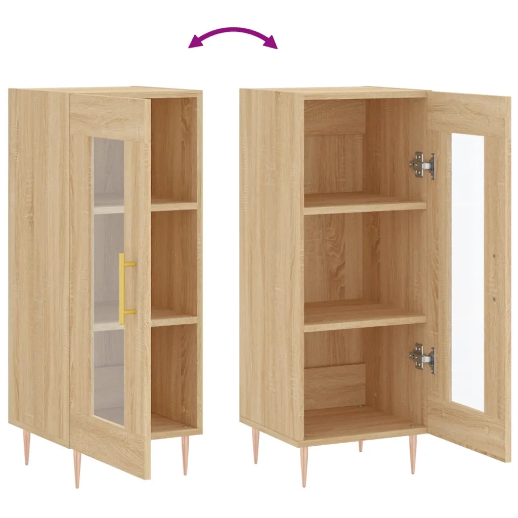 Credenza Rovere Sonoma 34,5x34x90 cm in Legno Multistrato 828783