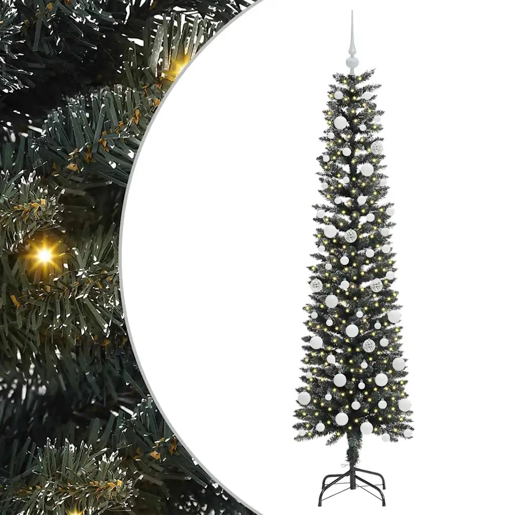 Albero di Natale artificiale con 300 LED Verde 180 cm 3395943