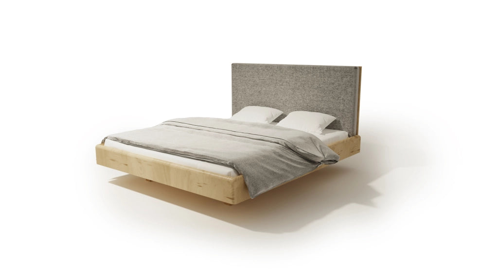 LETTO IMBOTTITO SONAR TWO 140x200 SOLIK OAK NATURALE