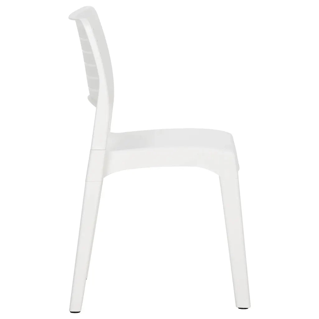 Sedie da Giardino 2 pz in Polipropilene Bianco 317729