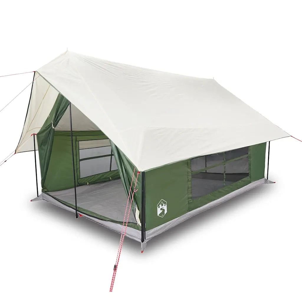 Tenda da Campeggio per 5 Persone-Tenda per Famiglie Verde Impermeabile 343880