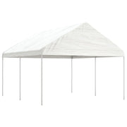 Gazebo con Tetto Bianco 4,46x4,08x3,22 m in Polietilenecod mxl 125079