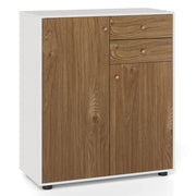 Mobiletto portaoggetti da cucina 74 x 35 x 85,5 cm pratico piano di lavoro stile rustico moderno legno bianco 20_0018982