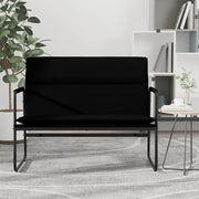 Panca-Sgabello Nera 100x64x80 cm in Similpelle