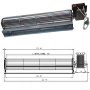 VENTOLA TANGENZIALE ARIA STUFA A PELLET SUPERIOR SVEVA STELLA TGA 60/1-360/40 FE - UNIVERSALE