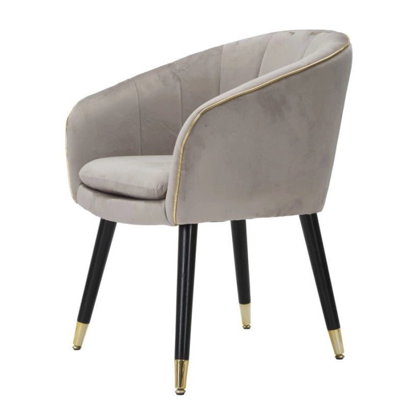 Poltrona Paris Grigia/gold cm 62x58x78