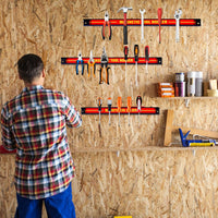 3 pezzi Portautensili Magnetico, Barra Portautensili in Metallo per Officina, Forte Forza Magnetica