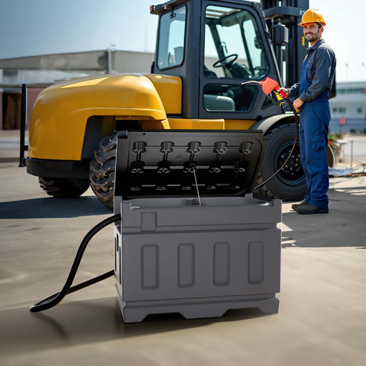 Serbatoio per trasporto gasolio da 180 l con pompa 180 W da 40 l/min, serbatoio carburante portatile, contenitore trasporto per diesel