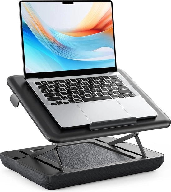 Onderlegger per laptop con regolazione di altezza per laptop fino a 17 pollici - stand per laptop ergonomico per divano